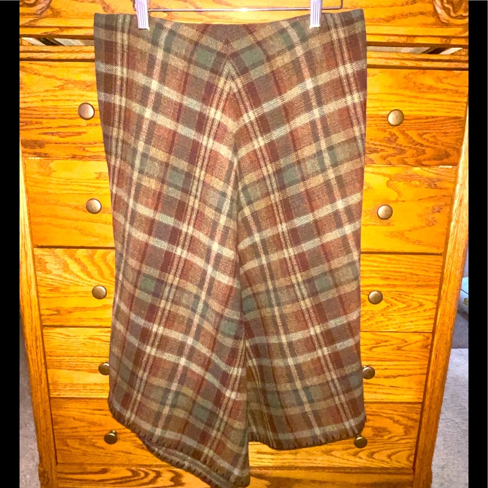 Ralph Lauren Wool Plaid Skirt